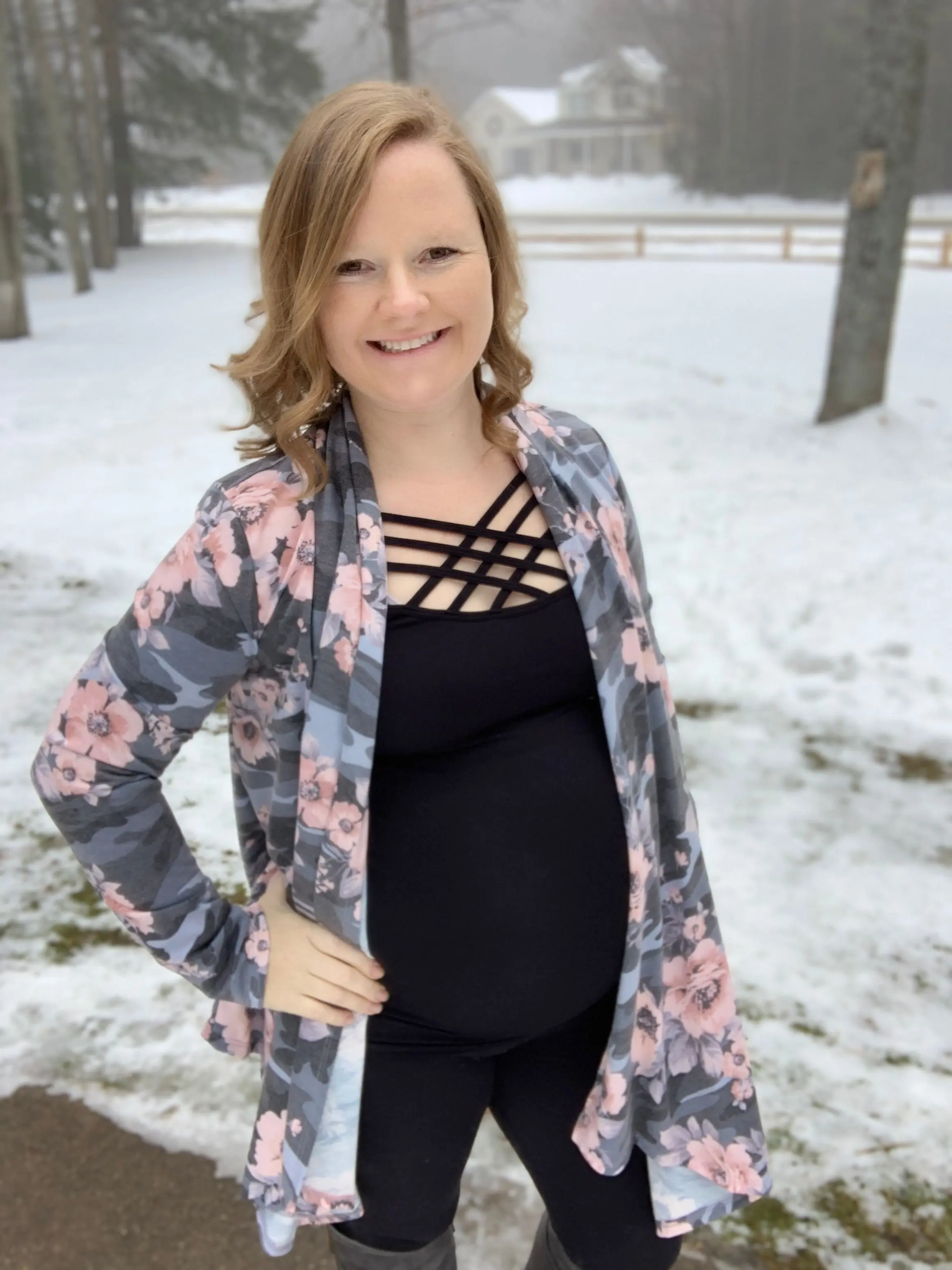 Floral Camo Cardigan