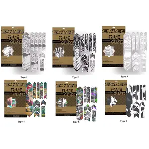 Enlee 3D Bicycle Sticker MtTB PVC Anti-Scratch Waterproof No Yellowing Protective Film Bicycle Frame Protector Accessories TM01