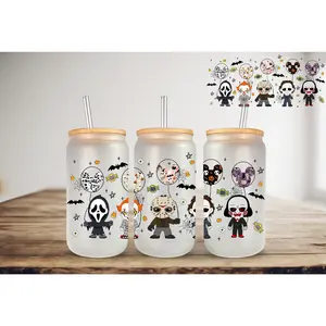 Horror Balloons UV DTF Can Wrap