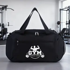 1 Pc Gym Printed Fitness Bag, Athletic Bag, Fashionable Sports Backpack, Large Capacity Storage Bag, Travel Shoulder Bag for Gym & Outdoor Activities