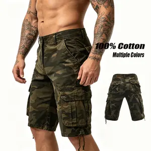 Men's Camo Cargo Shorts Multi-Pocket Lightweight Wear-Resistant Fashion Work for Hiking Camping Climbing Working Daily Casual Streetwear Durable Flexible Comfortable