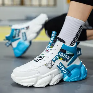 Platform Sneaker, Casual Coach Shoes, Tennis Shoes, Fashion and Young Student Shoes, Platform Men's Shoes