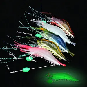 1pc Lure Bait With Hook, 9cm/6g Simulation Shrimp Soft Bait For Fishing