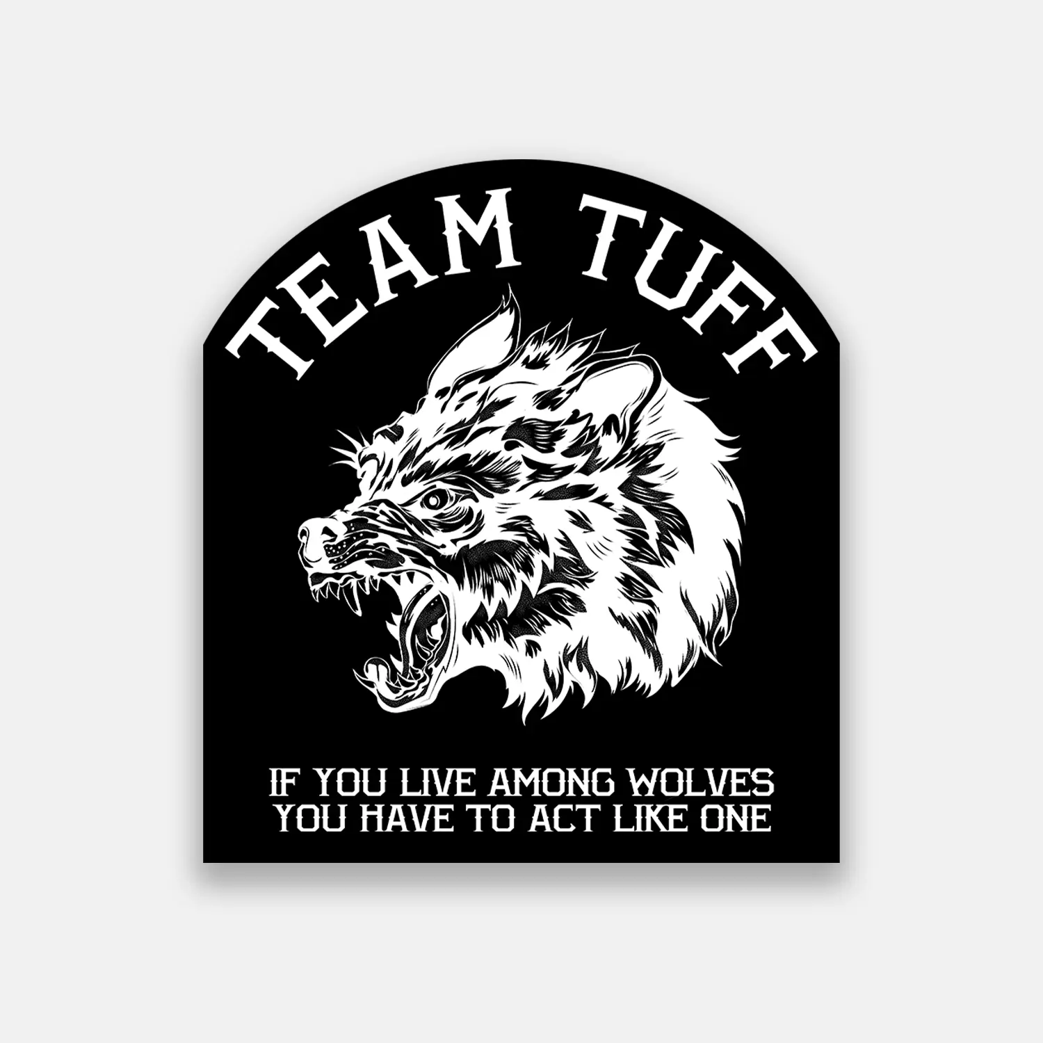 TEAM TUFF Wolves Club Sticker