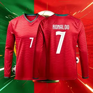 2026 Portugal Home Away 7# Cristiano Ronaldo Short And Long Sleeve Soccer Jersey Fans Version Breathable
