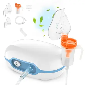 Portable Compressor Nebulizer, Adjustable Mist with Low Noise ≤50dB, Fine Mist Atomizer for Home Use Adults & Kids, Handheld Personal Care Device with Mask Kit