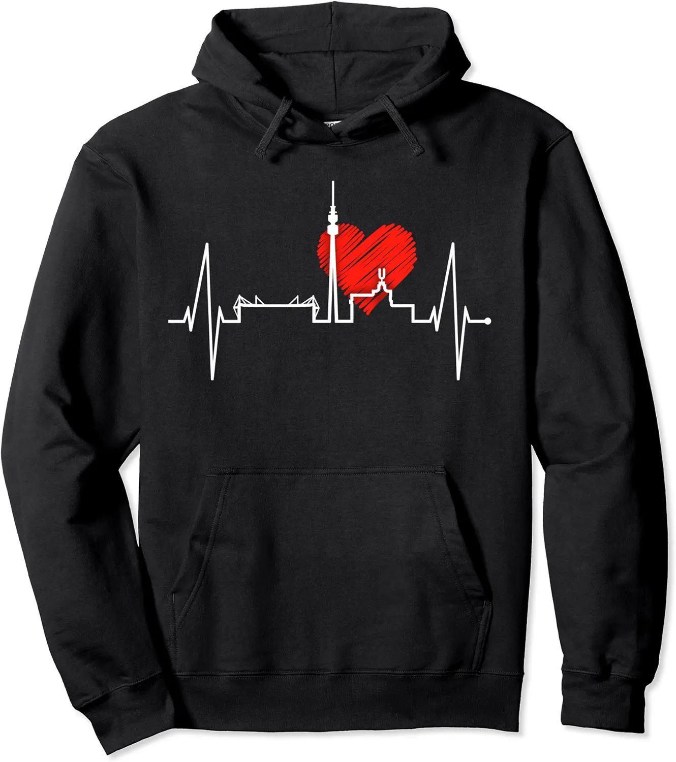 Dortmund Skyline Heartbeat Ruhrpott Germany I Love Dortmund Pullover Hoodie - Dilpreetka Shop 67B098NFXY8M