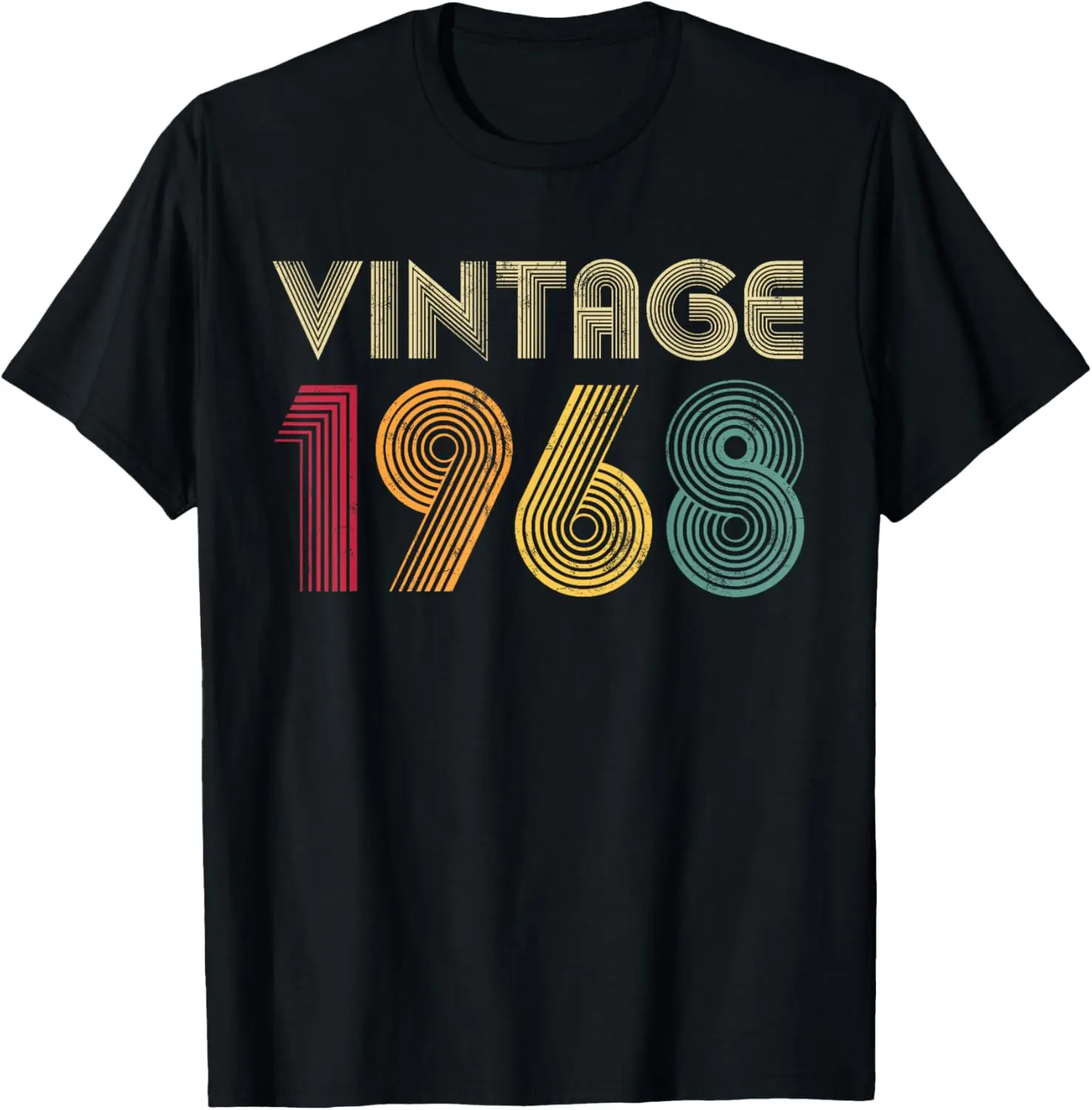 57th Birthday Gift 1968 Vintage Men Women 57 Years Old Summer Casual Shortsleeve Cotton T-Shirt