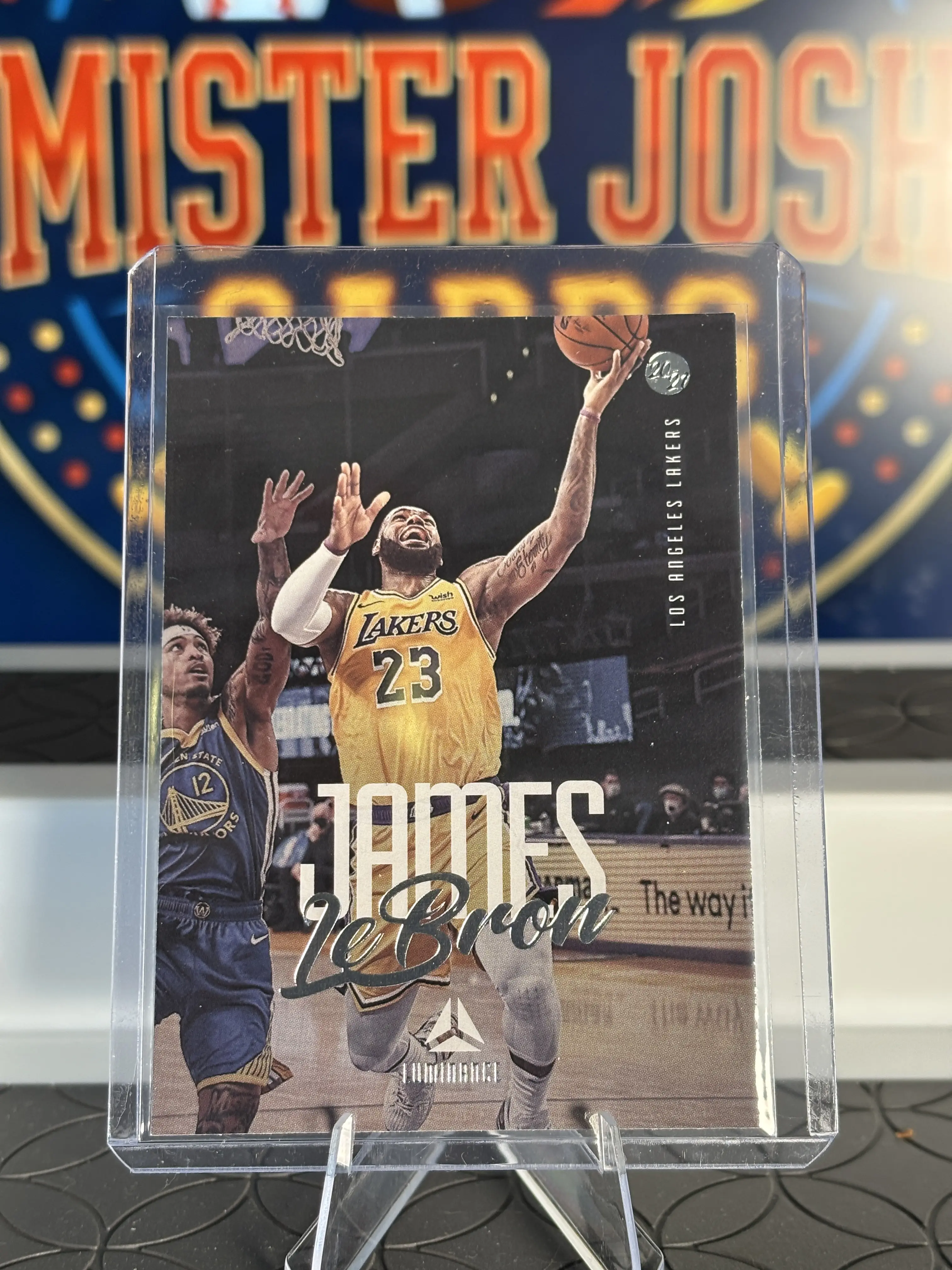 LeBron James Trading Card, 2020-21 Panini Chronicles Luminance Basketball - Card #152, Los Angeles Lakers, Officially Licensed NBA Trading Card