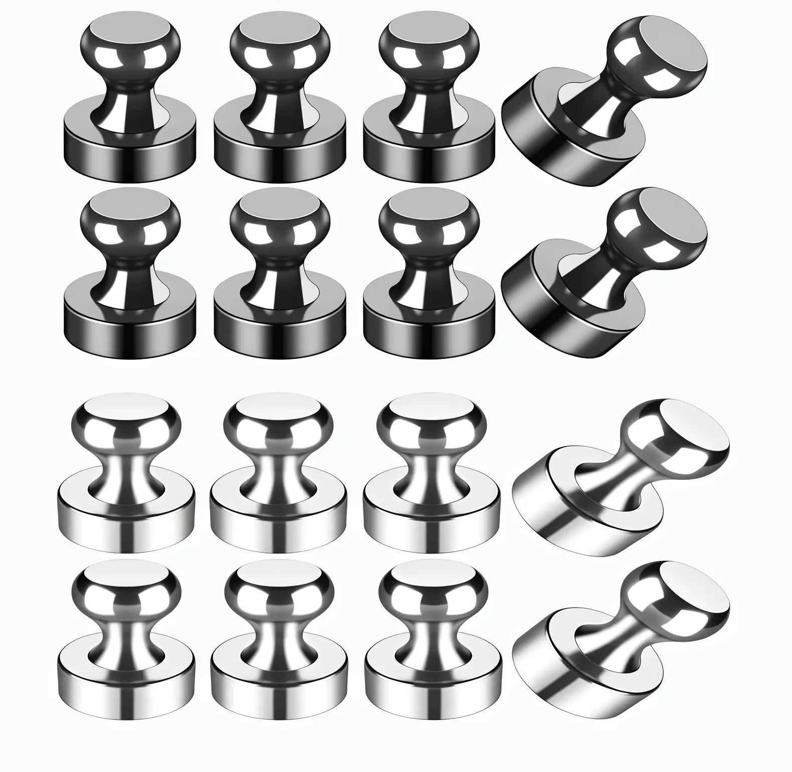 Strong Magnet, ThumbtackMagnet, Refrigerator Magnet, Brushed NickelMagnets, Suitable for Whiteboards,Refrigerator Magnets, Kitchens, Offices,Schools,home essentials