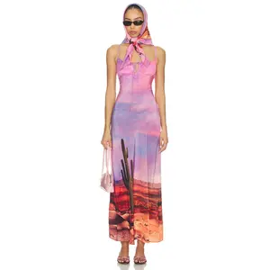 Leslie Amon x REVOLVE Timeless Palm Spring Dress With Head Scarf in Palm Spring