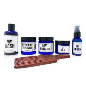 MY Growth Kit for Beard Protection, Moisture, and Structure - 6-Part System for Strong, Fuller Beards - Lightweight, Hair Care