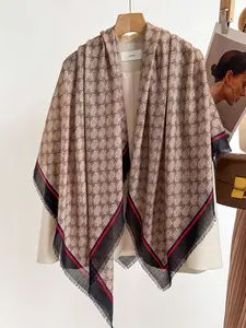 Versatile Fashion Letter Print Scarf, Casual Soft Scarf, Multi-Functional Neck Gaiter, Perfect for Travel and Dates, Stylish Accessory for Any