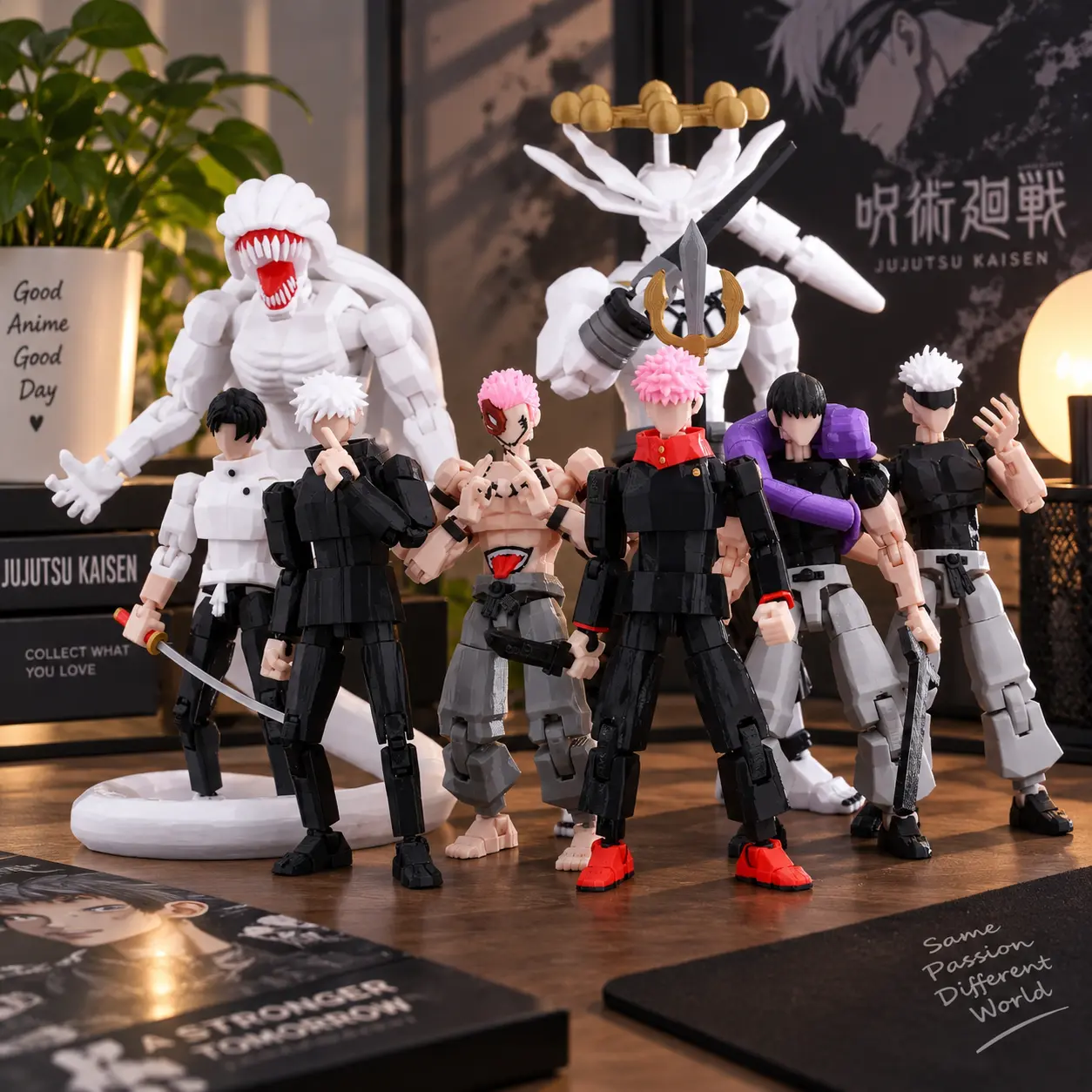 9L3D Printed Jujutsu Kaisen Sukuna Yuji Yuta Satoru Gojo Lucky Dummy 13 Movable Action Figures Mannequin toys