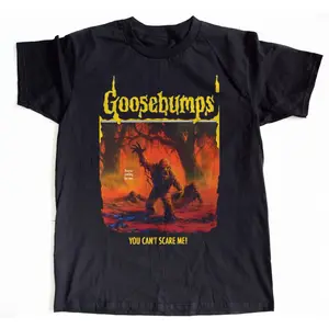 Goosebumps T-Shirt Vintage Horror Graphic Tee, Retro Rock Band Style Shirt, 90s Scary Monster Creepy Top, Classic Halloween Concert Merch, Music Streetwear Tee Men Women Fans