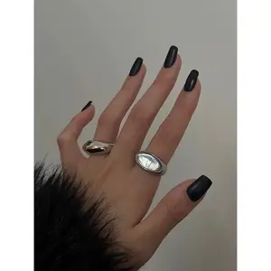 Orchid ✧ Silver/Gold-Plated Jade Ring