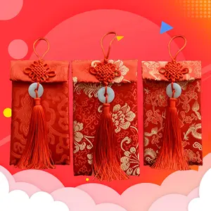 【Hot Selling】Silk Envelopes for Lucky Money, Wedding New Year Spring Festival Invitations, Gift Packaging Bags, Chinese New Year Christmas Gifts