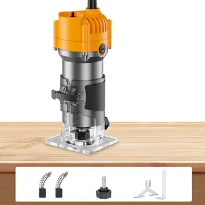 【DealsForYouDays】Upgraded edge trimming machine wood router, compact woodworking edge trimming router tool wired, woodworking router, suitable for woodworking slot milling and edge trimming, router power tool, gift for recipient