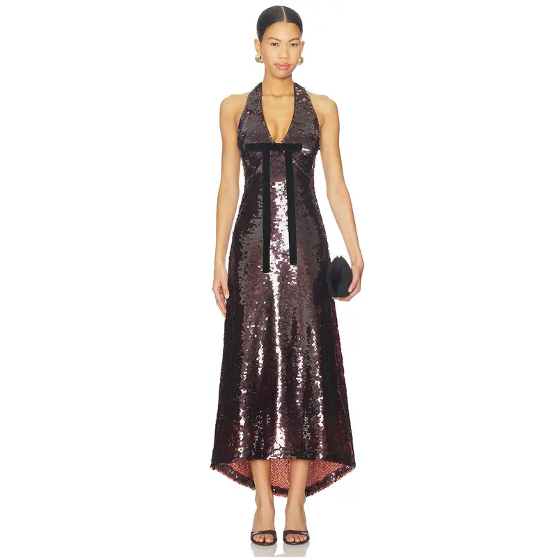 hailey bieber brown sequin dress - TikTok Shop