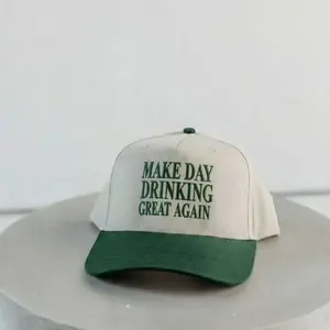 Embroidered St Patrick's Day Trucker Hat Make day drinking again, St. Patrick's Day Gift, Unisex Hat for St. Pattys Day, Luck Cap, Green Hat