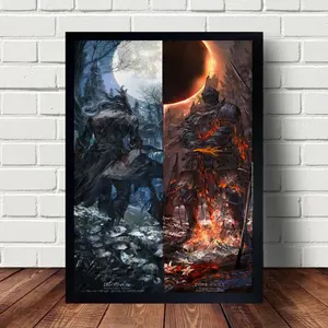 Bloodborne Dark Souls Poster canvas Paintings Poster Hanging Home Decor Wall Art