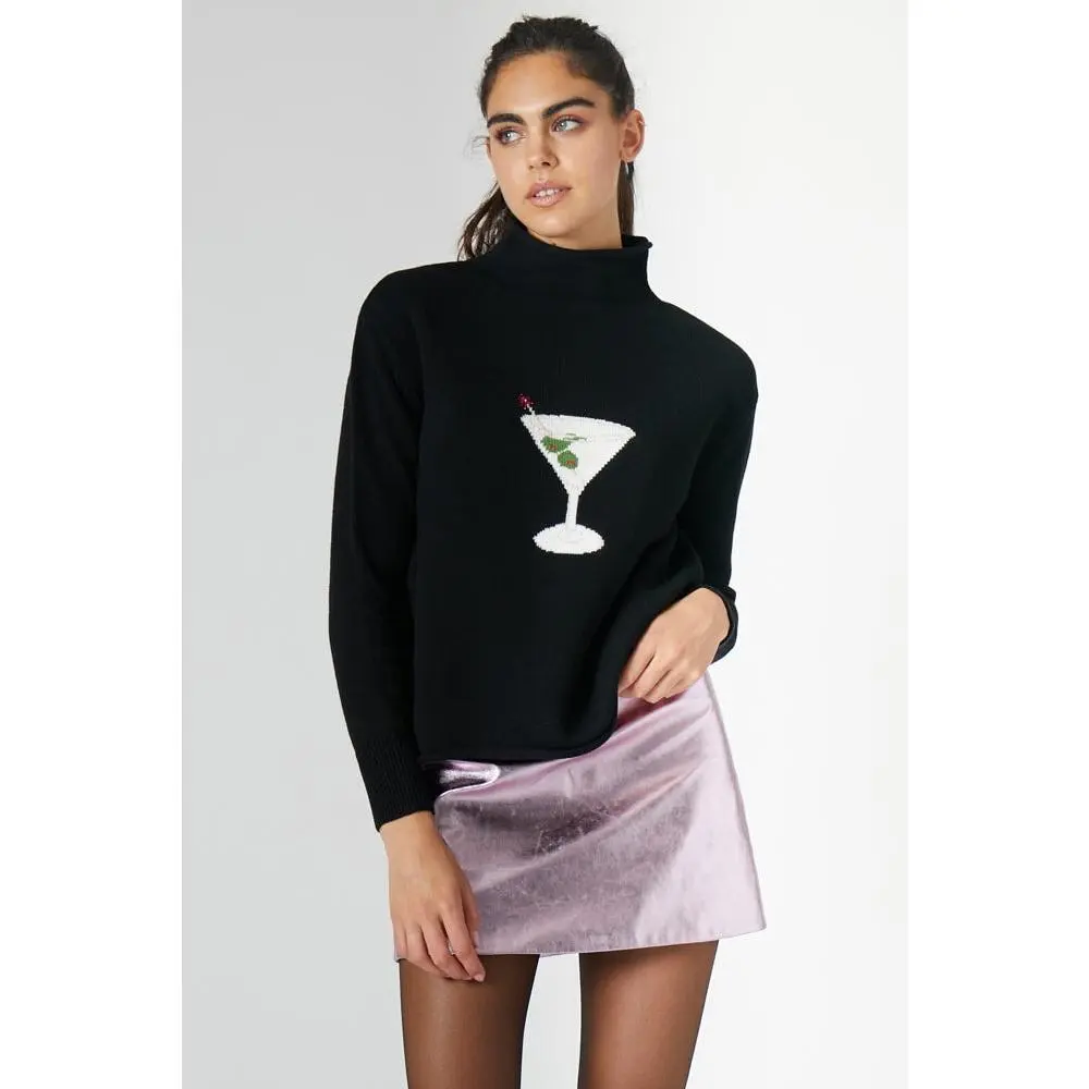 MARTINI MOCKNECK SWEATER BLACK