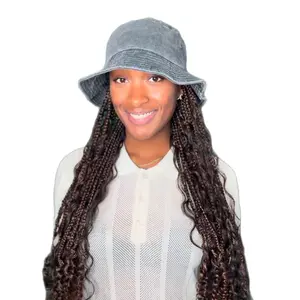 Fall Themed Boho Waist Length Braid Band with Curls