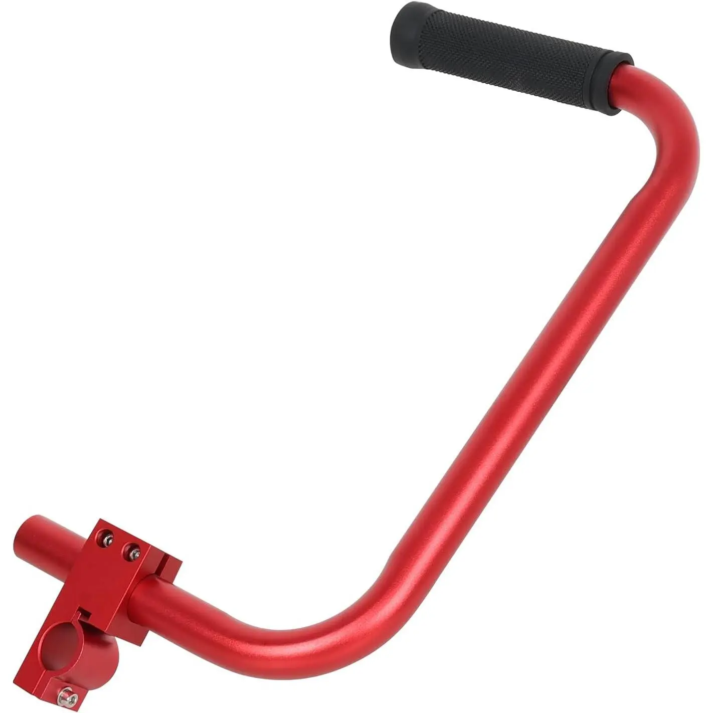 Ergonomic Weed Eater Handle Extension - Lightweight Aluminum Trimmer Grip for Lawn Edging & Yard Trimming | Back Saver Design | Compatible with Stihl/Darwin Grip Trimmers(Black + Silver)
