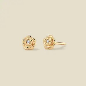 September CZ Birth Flower Stud Earrings