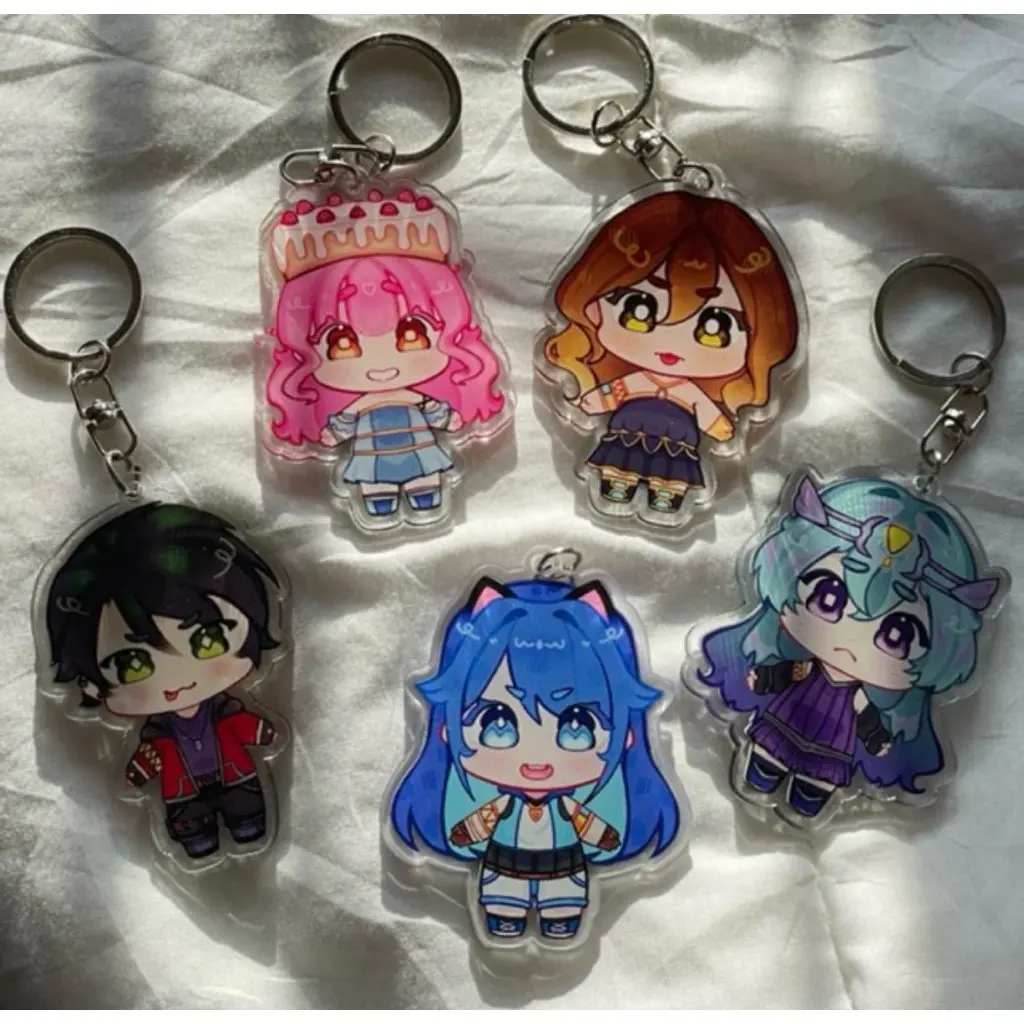 KREW Keychains  Averyspiee  Keychain Q Version - Cute, Durable, And Perfect For Bags, Keys, Or Gifts. Great For Daily Use Or As Thoughtful Little Gifts For Your Friends And Yourself.