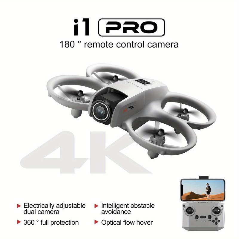 i1 PRO 480p Drone with Dual Cameras 180° Rotation Obstacle Avoidance Optical Flow Positioning 360° Roll Gyroscope One-Key Calibration Take-off Landing Functions