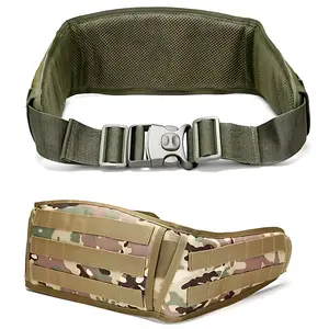 Adjustable Tactical Waist Belt Wide Combat Multi-purpose Padded Belt For Outdoor Hunting CS Hiking With Safety Buckle