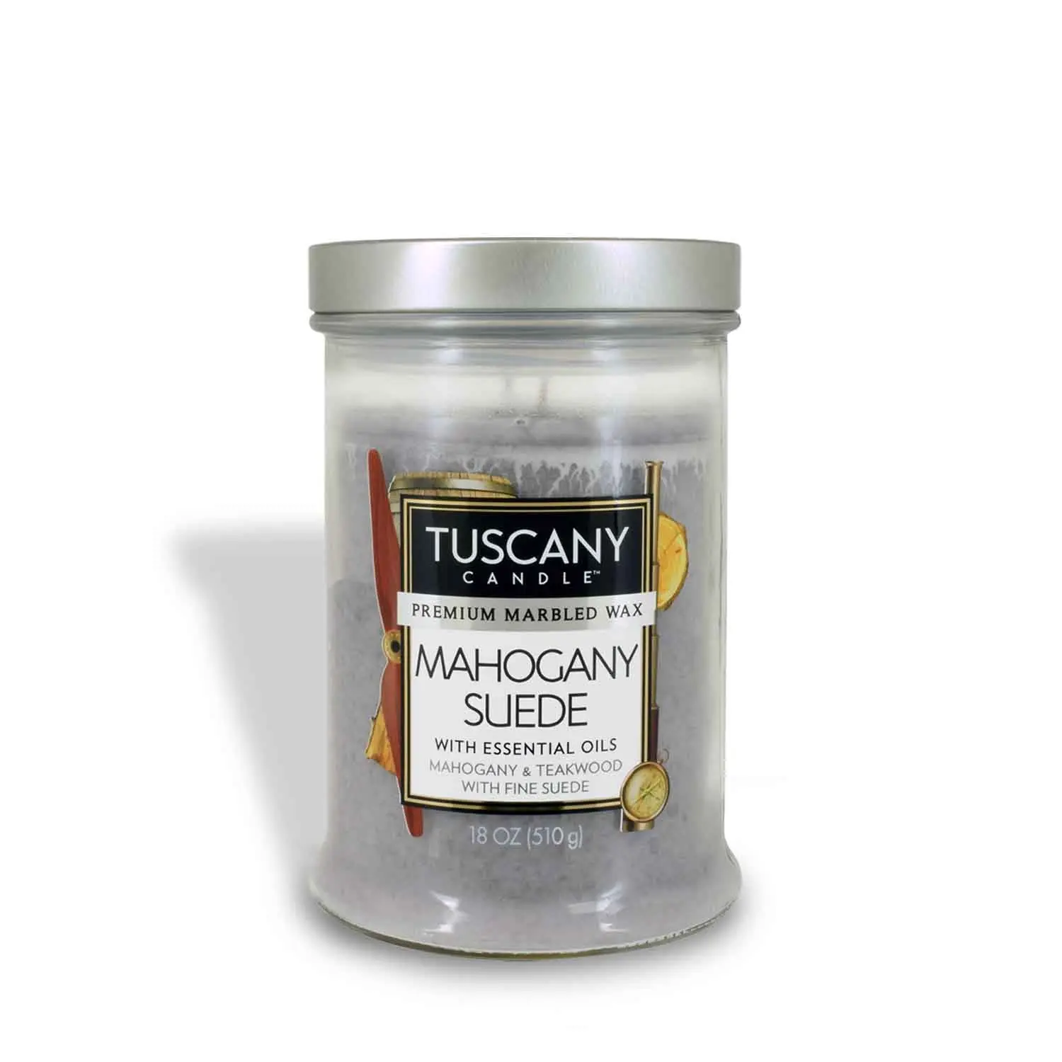 Mahogany Suede® Long-Lasting Scented Jar Candle (18 oz)