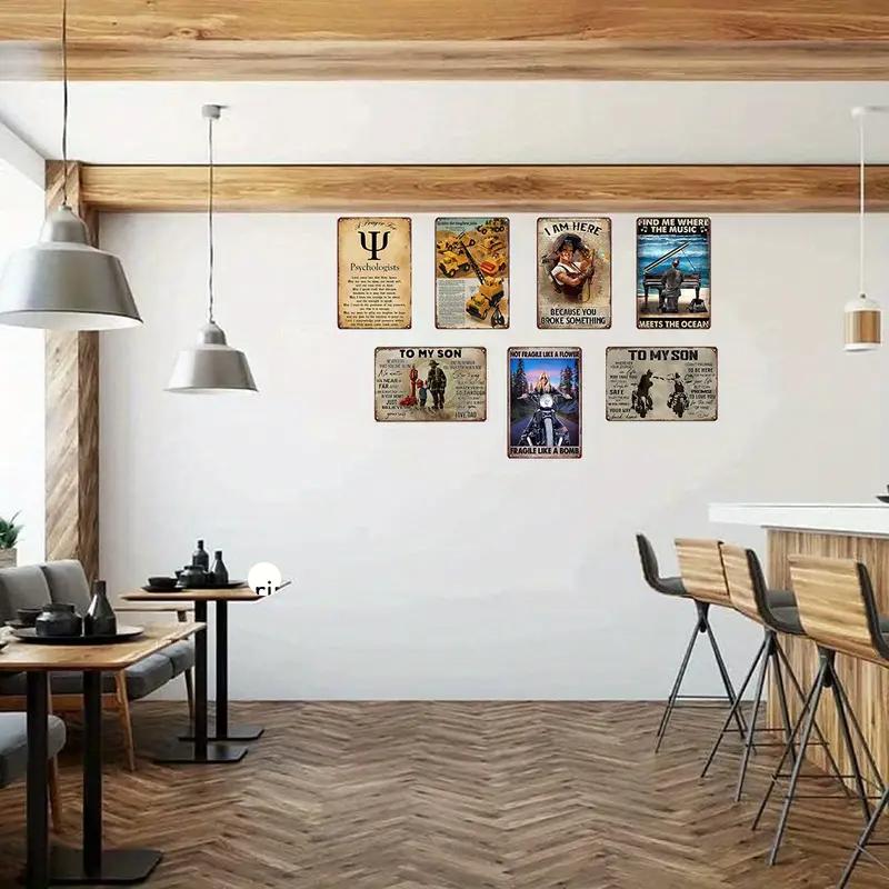 Resilient Metal Wall Decor Featuring Humorous Vintage Tinplate Signage Perfect for Outdoor Indoor Home Cafe Bar and Man Cave