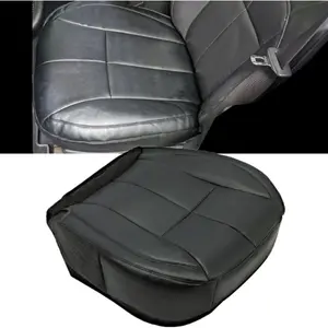 Artificial Leather Seat Covers Driver Side Bottom Replacement Compatible with 2002-2004 Jeep Grand Cherokee Limited Overland Sport (Black) Car Accessories Car Interior Kit