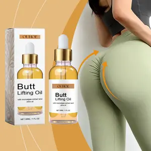 Buttock Care Oil, Nourishing Skin Tightening Elastic Moisturizing Body Lifting Massage Oil, Rich in Olive Fruit Oil, Coffee Extract, Vitamin E