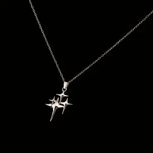 Delicate Star Pendant Necklace - Minimalist Fine Chain Jewelry for Everyday & Party Wear, Valentine's Day Birthday Gift for Her, Year-Round Elegant Accessory, Party Accessory | Chic Accessory | Fine Chain Design