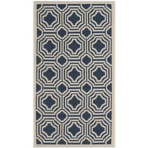 COURTYARD, NAVY / BEIGE, 2' X 3'-7", Area Rug, CY6112-268-2