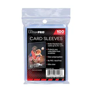 Ultra Pro Soft Card Sleeves, 2 5/8 x 3 5/8-Inches - [100 Sleeves]