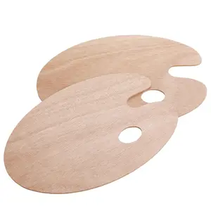 Wooden Paint Palette, 2 Pack, Artist Palette, Painting Palette, Oil Paint Palette
