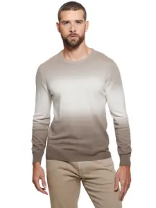 GUESS Male Edwin Crewneck Tie-Dye Sweater