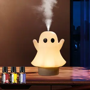 Ghost Aromatherapy Diffuser Humidifier, Essential Oil Diffuser with LED Light, Halloween Decorations, Great for Holiday Decorations, Christmas, Halloween - Standalone Gift and Room Decoration, Haunted House Party Decoration