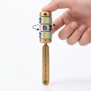 Edc Adult Handheld Stress Relief Toy, Rotating Wheel Decompression Stick, Slot Machine Finger Spinner, Single-Handed Play, Sound + Dampening Effect, Stress Relief Fidgeting, Fidget Gadget, Stress Relieving Accessory
