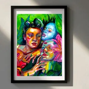 Masquerade Art Print Watercolor Decor