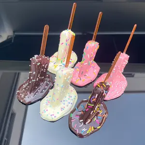A melting ice cream sculpture, great for indoor use-like home decor, garden decor, mini landscapes, desktop statues, or as a full prop.