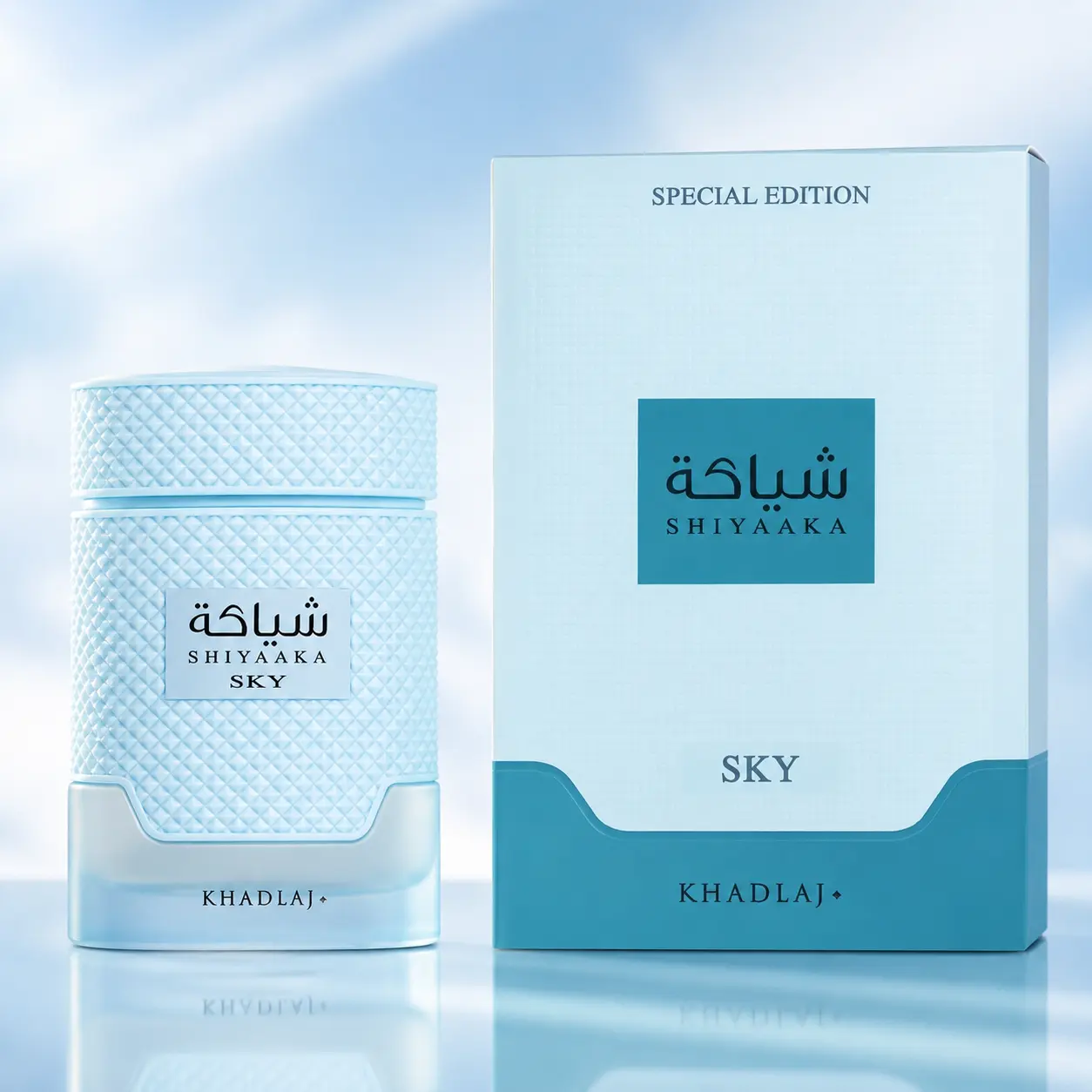 Khadlaj Shiyaaka Sky Eau de Parfum for Unisex, 3.4 Ounce