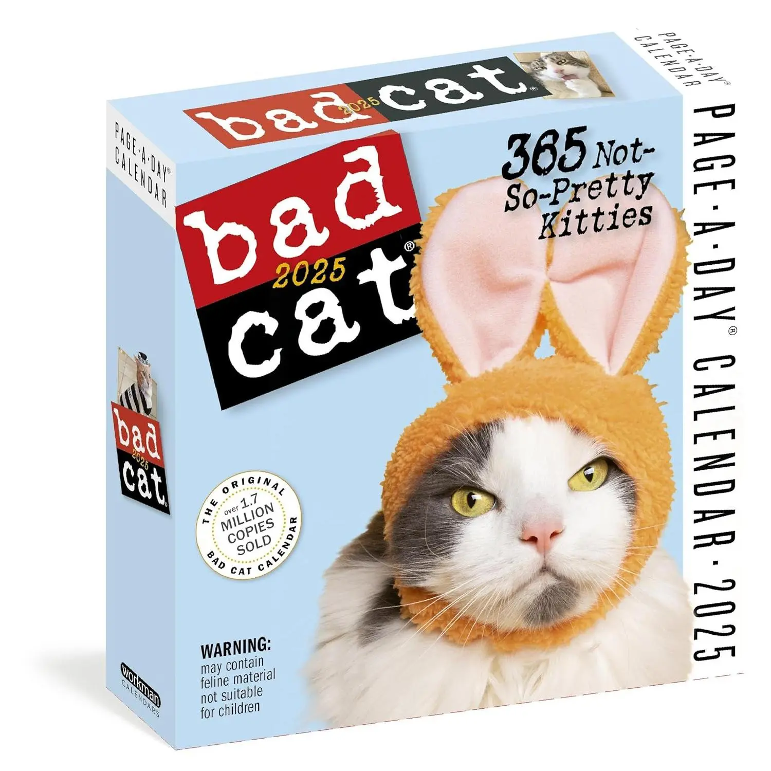 Bad Cat Page-A-Day® Calendar 2025: 365 Not-So-Pretty Kitties Bunny Funny