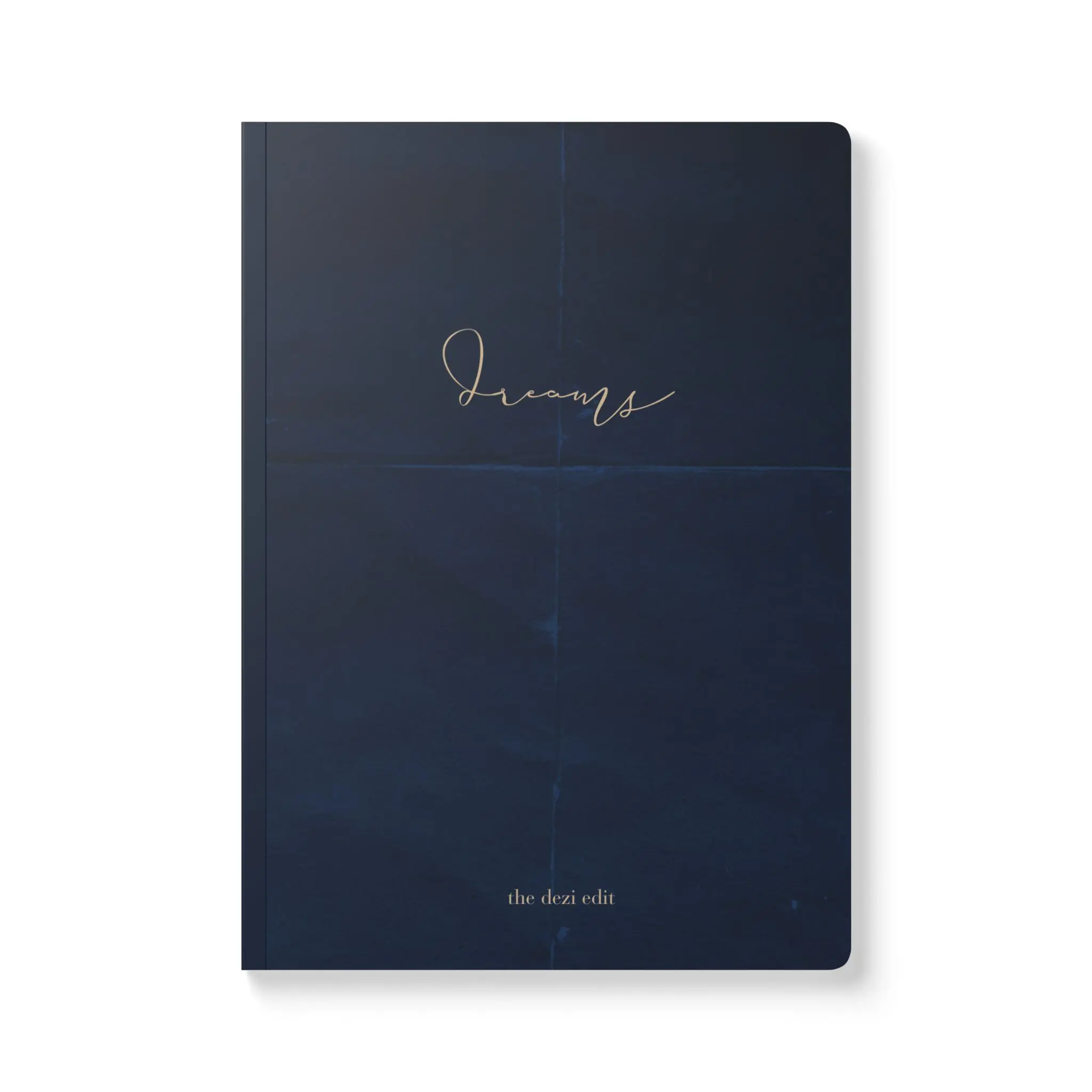 Elegant Softcover Navy Dream Journal - Perfect for Note-taking, Bullet Journaling, Gift for Writers, Minimalist Stationery, Inspirational Quotes