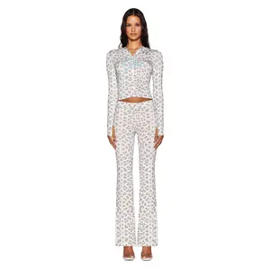 BLARE TRACKPANT - SNOW LEOPARD : WINTER WILD CARD