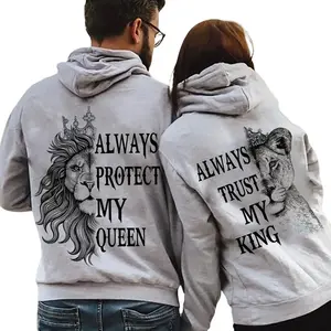 Always Protect My Queen And Always Trust My King Couple Hoodie